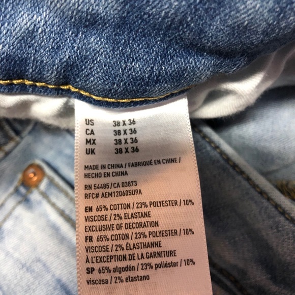 {American Eagle} Outfitters Extreme Flex distressed Jeans Size 38 Women’s - Picture 6 of 6